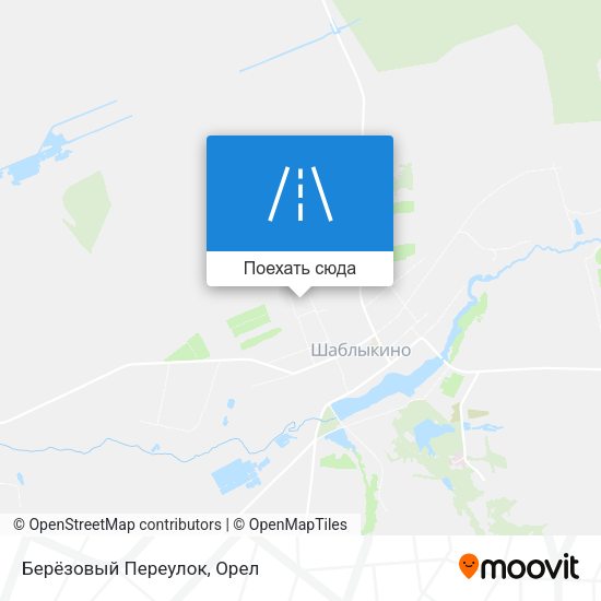 Карта Берёзовый Переулок