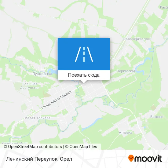 Карта Ленинский Переулок