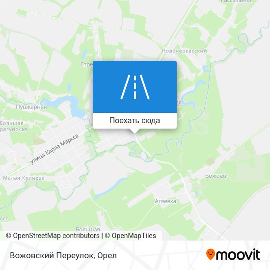 Карта Вожовский Переулок