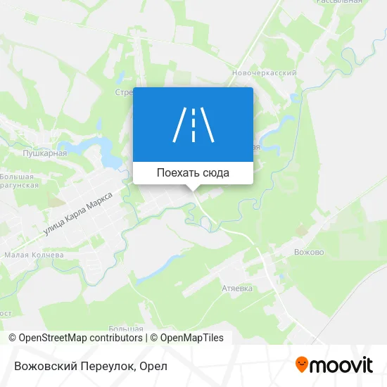 Карта Вожовский Переулок
