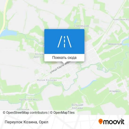 Карта Переулок Козина