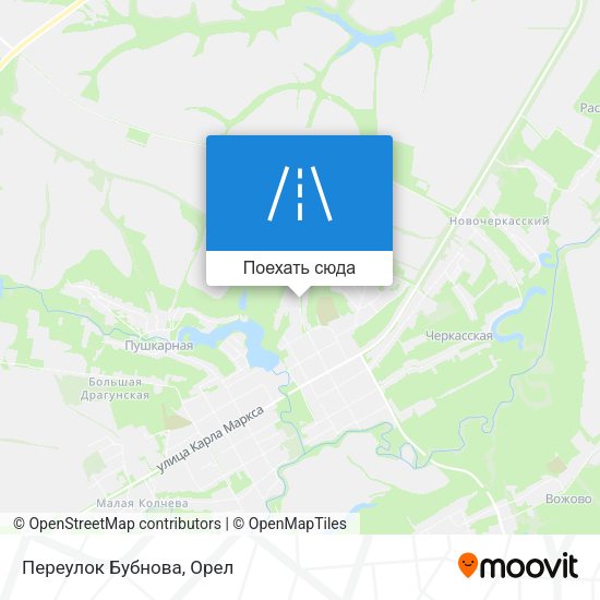 Карта Переулок Бубнова
