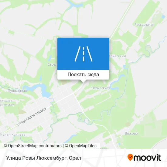 Карта Улица Розы Люксембург