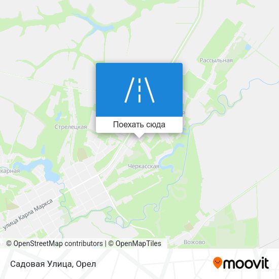 Карта Садовая Улица