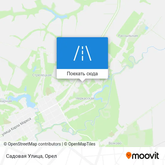 Карта Садовая Улица