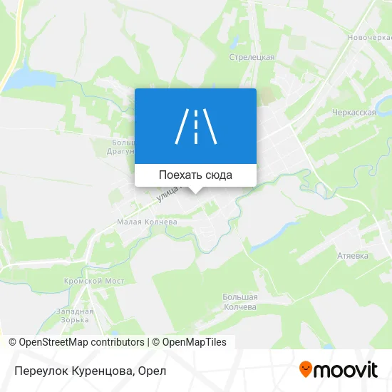 Карта Переулок Куренцова