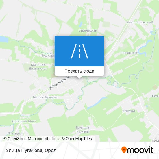 Карта Улица Пугачёва