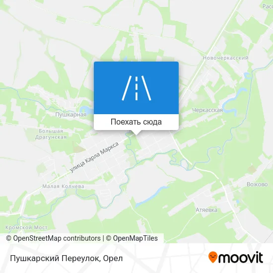 Карта Пушкарский Переулок