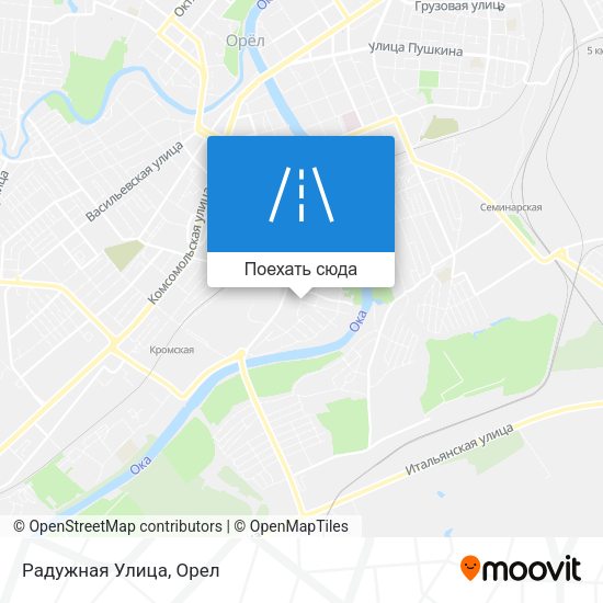 Карта Радужная Улица