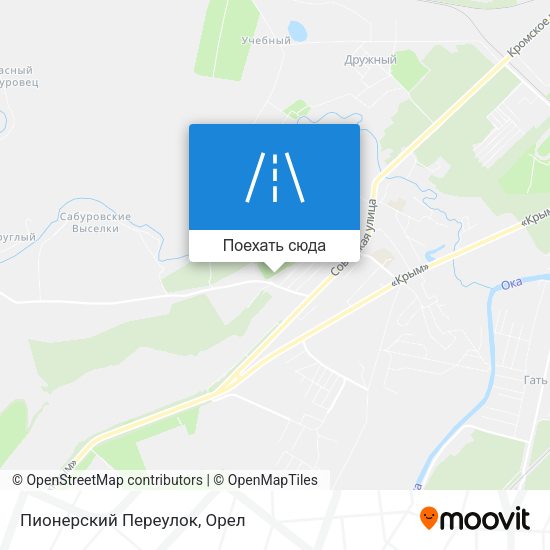 Карта Пионерский Переулок