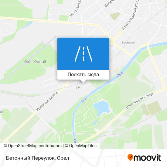 Карта Бетонный Переулок