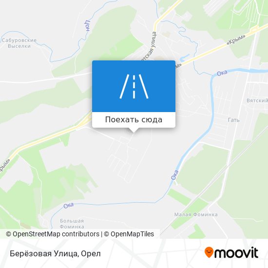 Карта Берёзовая Улица