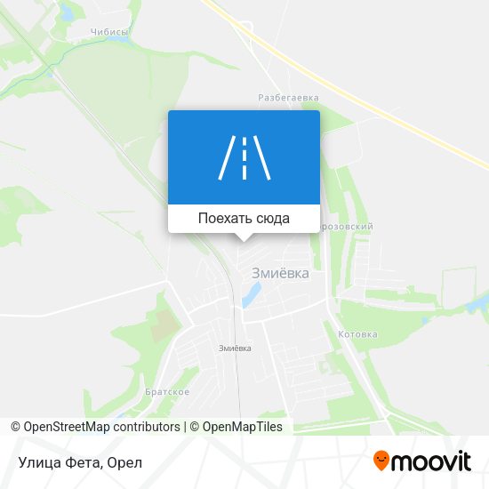 Карта Улица Фета