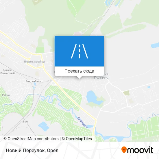 Карта Новый Переулок