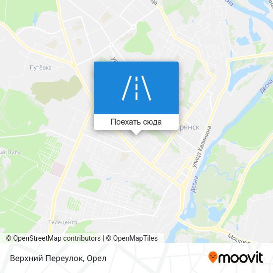 Карта Верхний Переулок