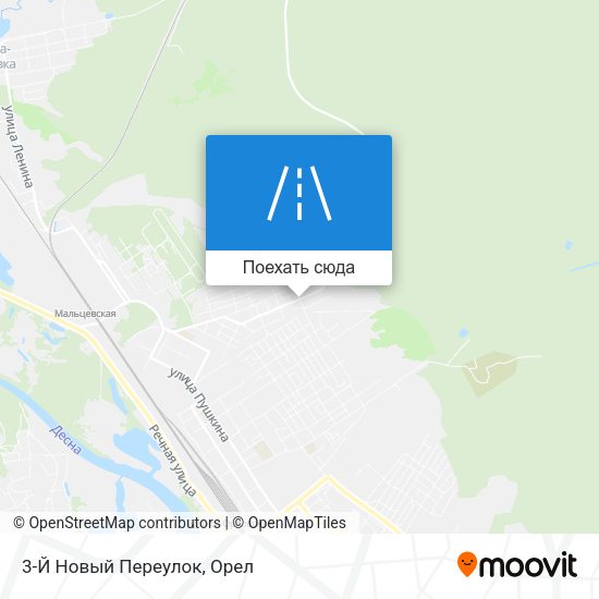 Карта 3-Й Новый Переулок