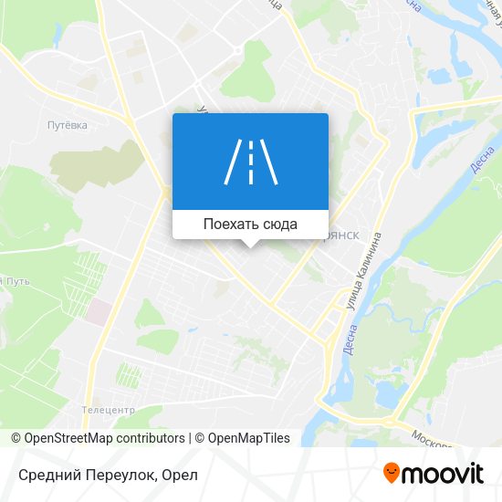 Карта Средний Переулок