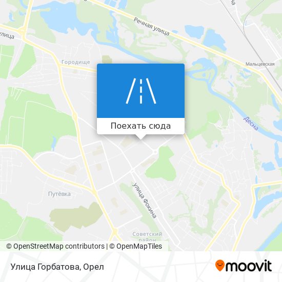 Карта Улица Горбатова