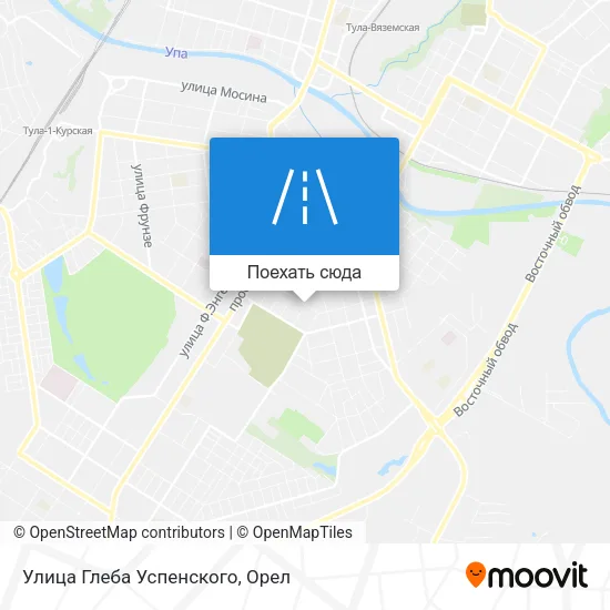 Карта Улица Глеба Успенского
