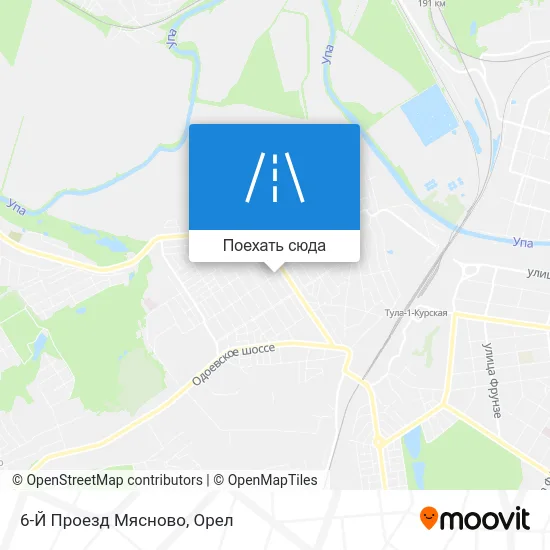 Карта 6-Й Проезд Мясново
