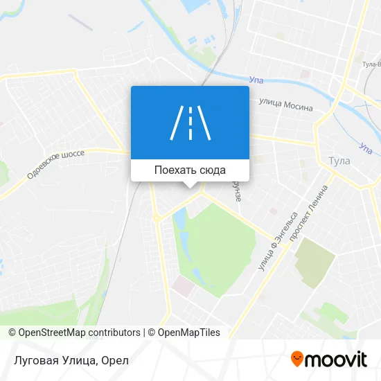 Карта Луговая Улица
