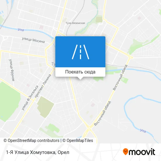 Карта 1-Я Улица Хомутовка