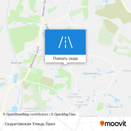 Карта Скуратовская Улица