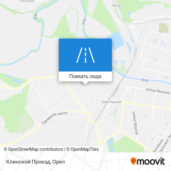 Карта Клинской Проезд