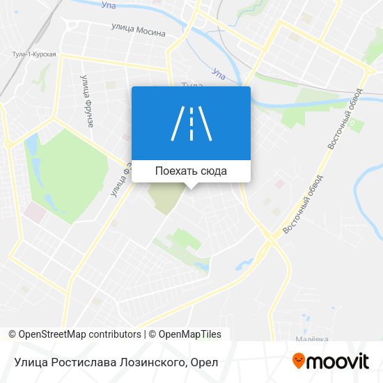 Карта Улица Ростислава Лозинского