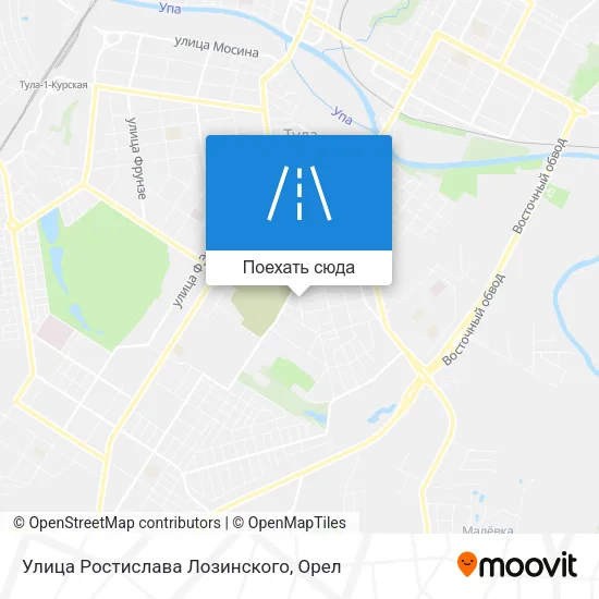 Карта Улица Ростислава Лозинского