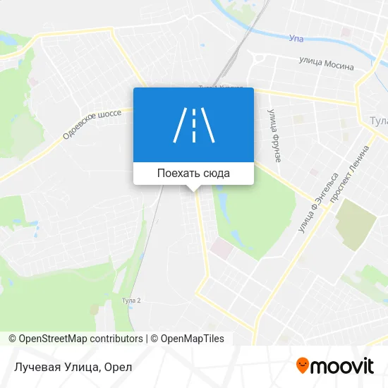 Карта Лучевая Улица