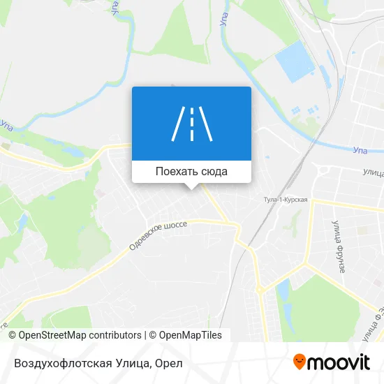 Карта Воздухофлотская Улица