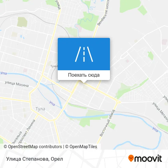 Карта Улица Степанова