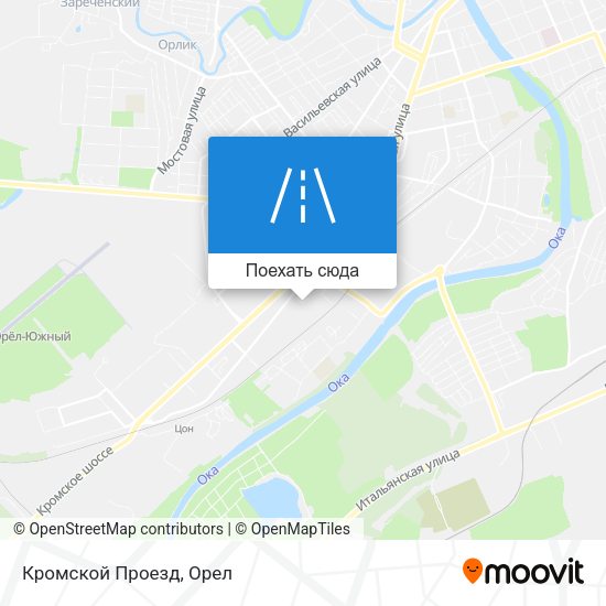 Карта Кромской Проезд