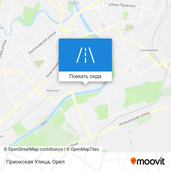 Карта Приокская Улица