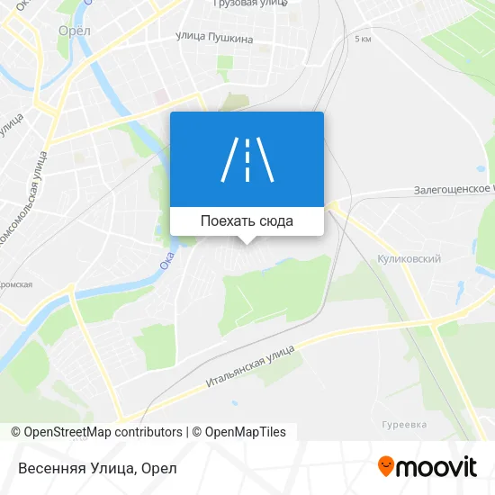 Карта Весенняя Улица