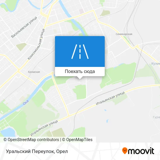 Карта Уральский Переулок