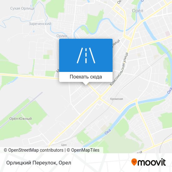 Карта Орлицкий Переулок