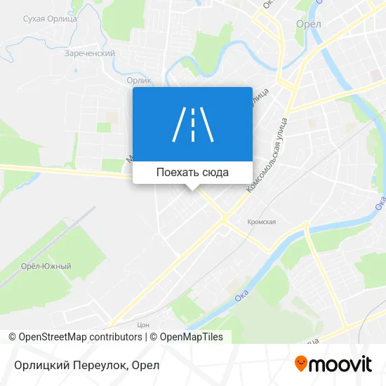 Карта Орлицкий Переулок