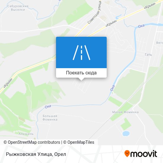 Карта Рыжковская Улица