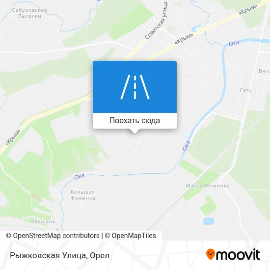 Карта Рыжковская Улица