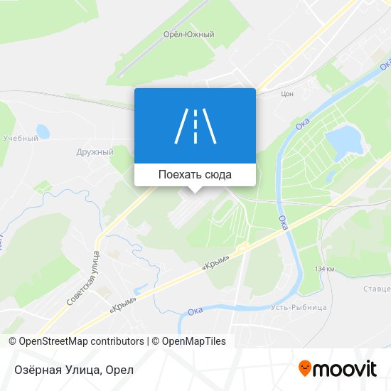 Карта Озёрная Улица