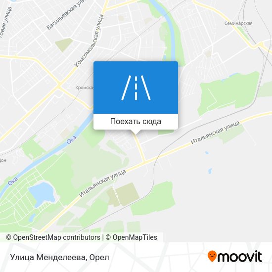 Карта Улица Менделеева