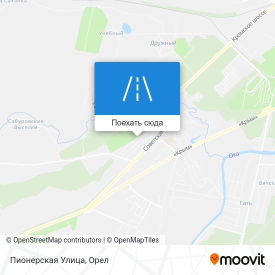 Карта Пионерская Улица
