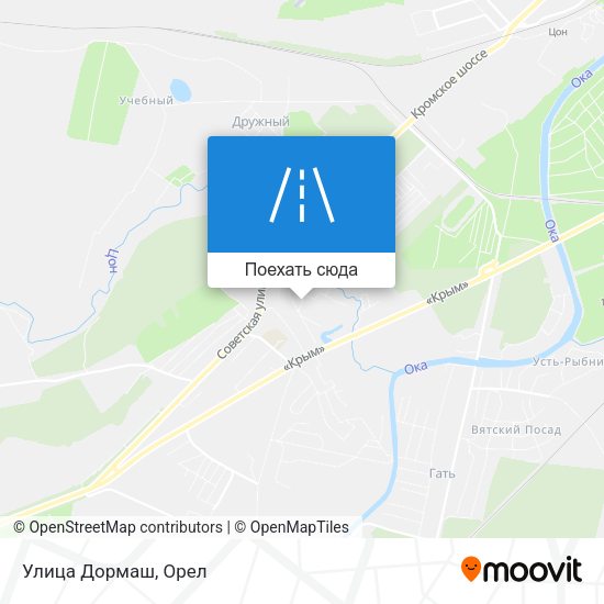 Карта Улица Дормаш