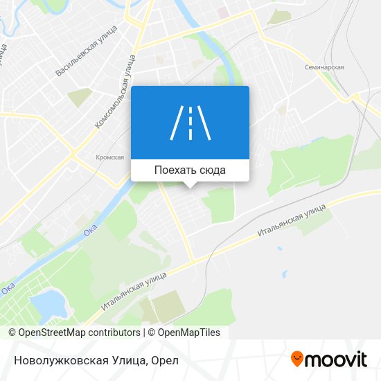 Карта Новолужковская Улица