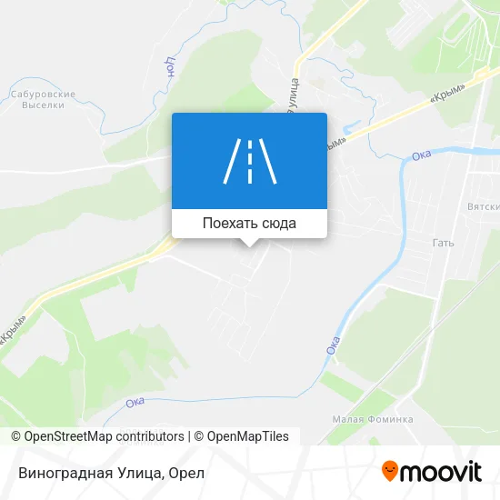 Карта Виноградная Улица