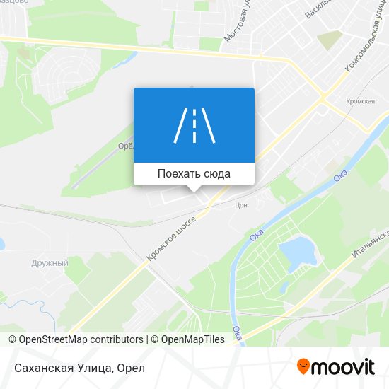 Карта Саханская Улица