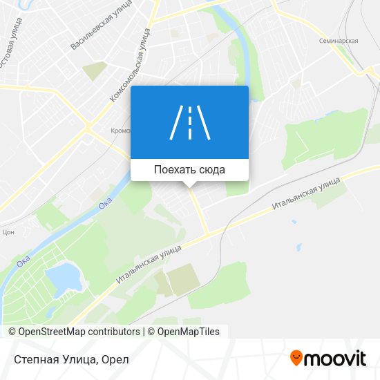Карта Степная Улица