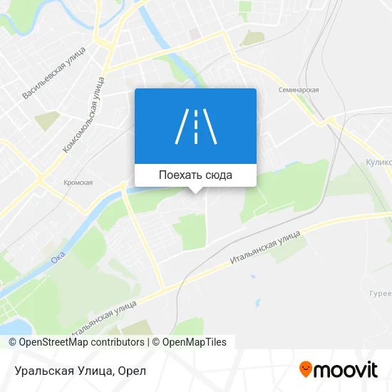 Карта Уральская Улица